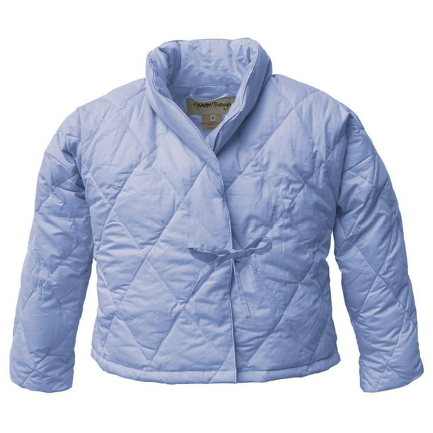 Warm Things Quilted Down Bed Jacket